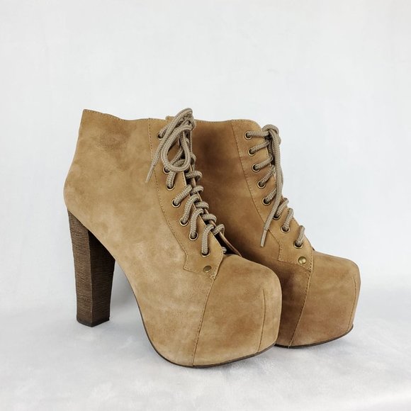 Jeffrey Campbell Shoes - Jeffrey Campbell Lita Suede Platform Bootie 6 1/2